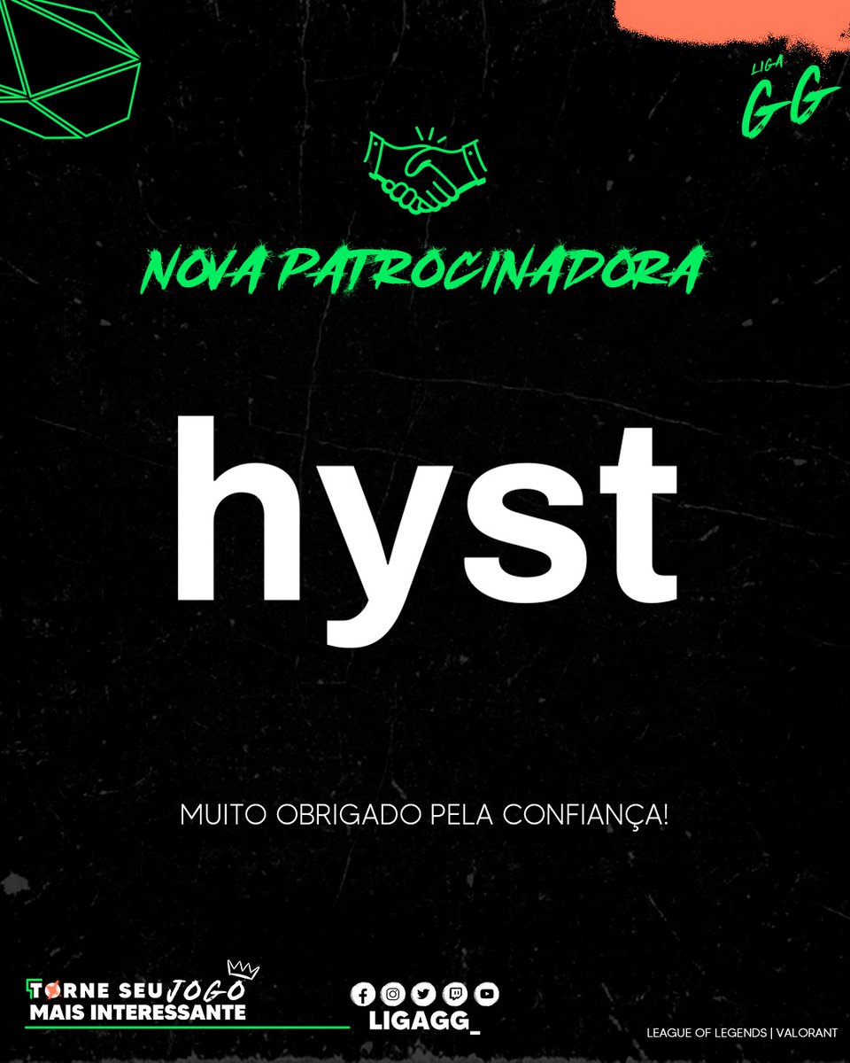 LigaGG_'s tweet photo. NOVOS PATROCINADORES!

Para quem estava esperando mais novidades, chegamos! 🤩

A Liga GG ganhou dois novos patrocinadores: A youDb e a Hyst!

A youDb é uma agência de consultoria em database e publicidade e a Hyst é uma startup no ramo do retail tech com foco em inovação e design thinking!

Valeu Hyst e youDb, obrigado pela confiança! 👊

Juntos, vamos fazer a diferença no T3!

Torne seu jogo mais interessante.

#esports #patrocinadores #gratidão