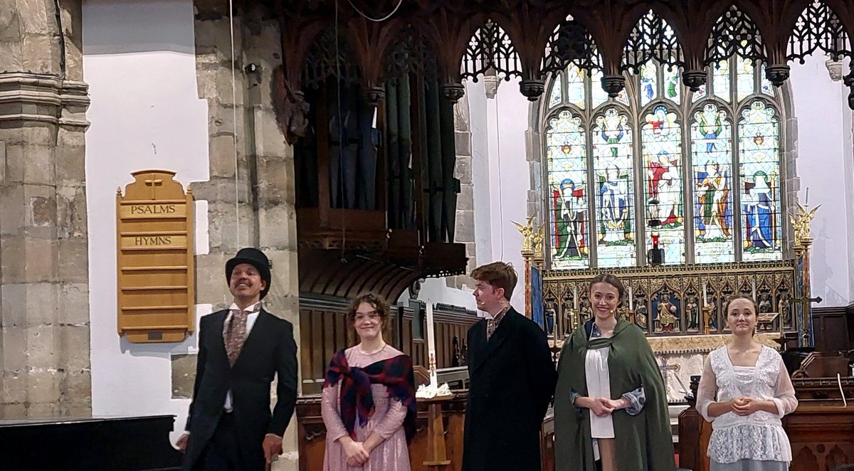 Enjoyed the 1.30pm performance of Being Dora, a workhouse romance inspired by the works of novelist Charlotte Brame, by @RedRiverTG in St Mary's Church, #Hinckley today .. Hinckley's answer to #GeorgeEliot ?! @AtkinsBuilding @hinckandbos_bc @hinckleybid #heritageactionzone