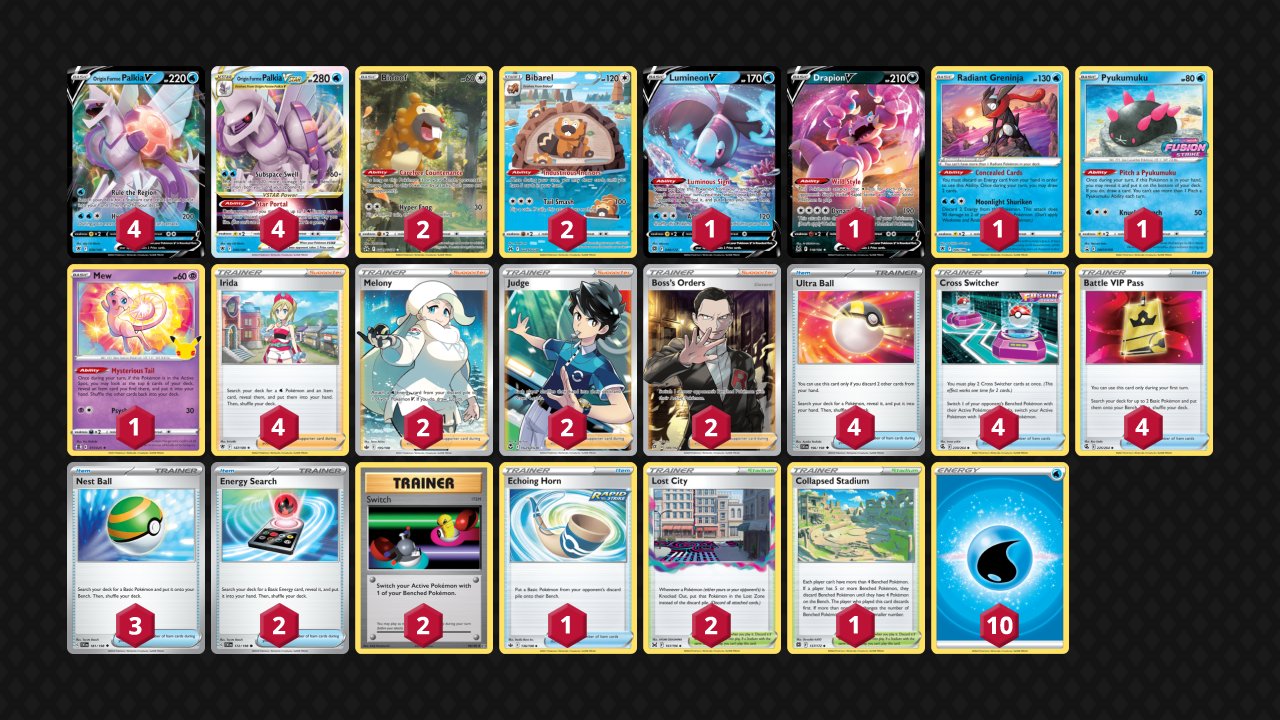 Tord Reklev on X: Palkia list from todays stream, surprisingly strong deck   / X