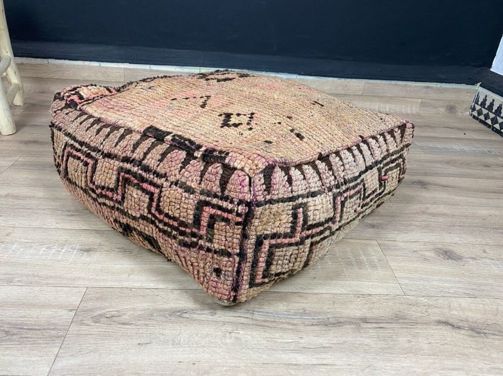 Excited to share the latest addition to my #etsy shop: Moroccan Kilim Pouf - Vintage Moroccan Ottoman - Floor Pouf - Beni Ourain Pouf - Yoga Meditation Cushion - Outdoor chair Kilim Pillows etsy.me/44b61iO #bohodecor #eclecticdecor #globaldecor #ethni
