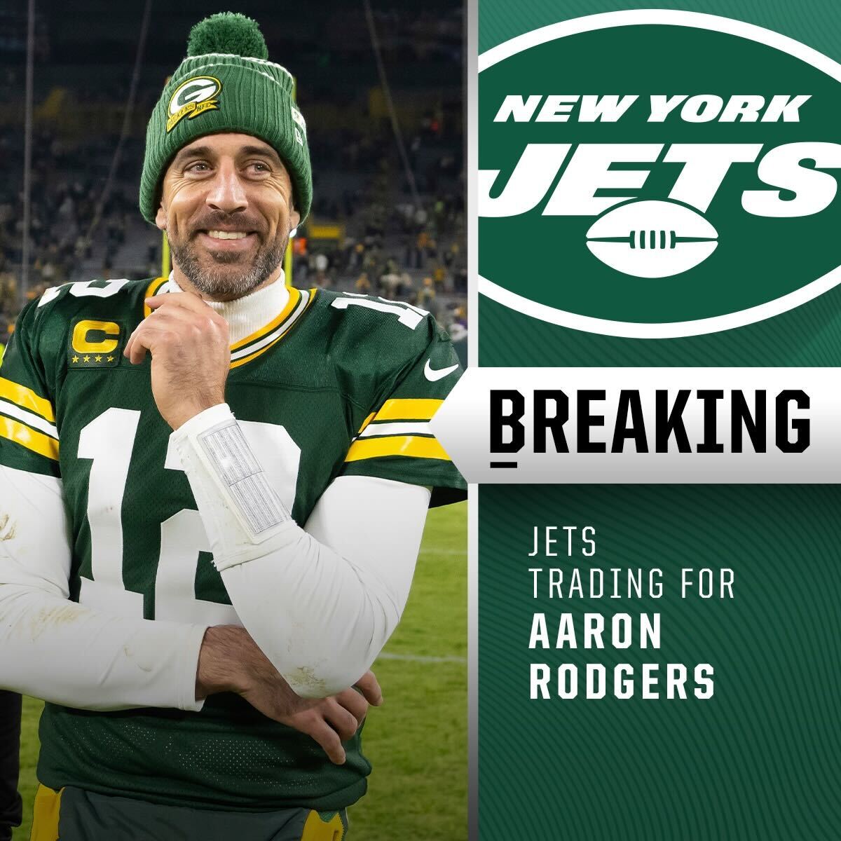 Aaron Rodgers' NFL trade from Green Bay Packers to New York Jets