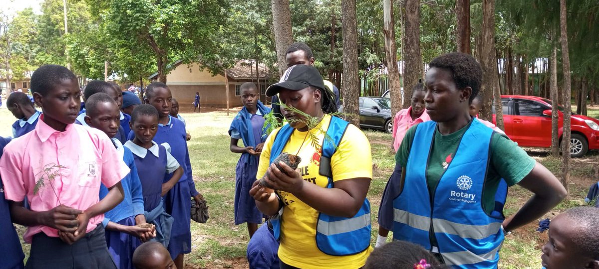 IMasulya's tweet photo. Tree planting at ndengelwa primary and secondary we planted over 300 seedlings and had a session of #ClimateEducation  taught them the #treeadaptation method... #ClimateEmergency #ClimateAction #ClimateAction https://t.co/I0ta3Lydcu