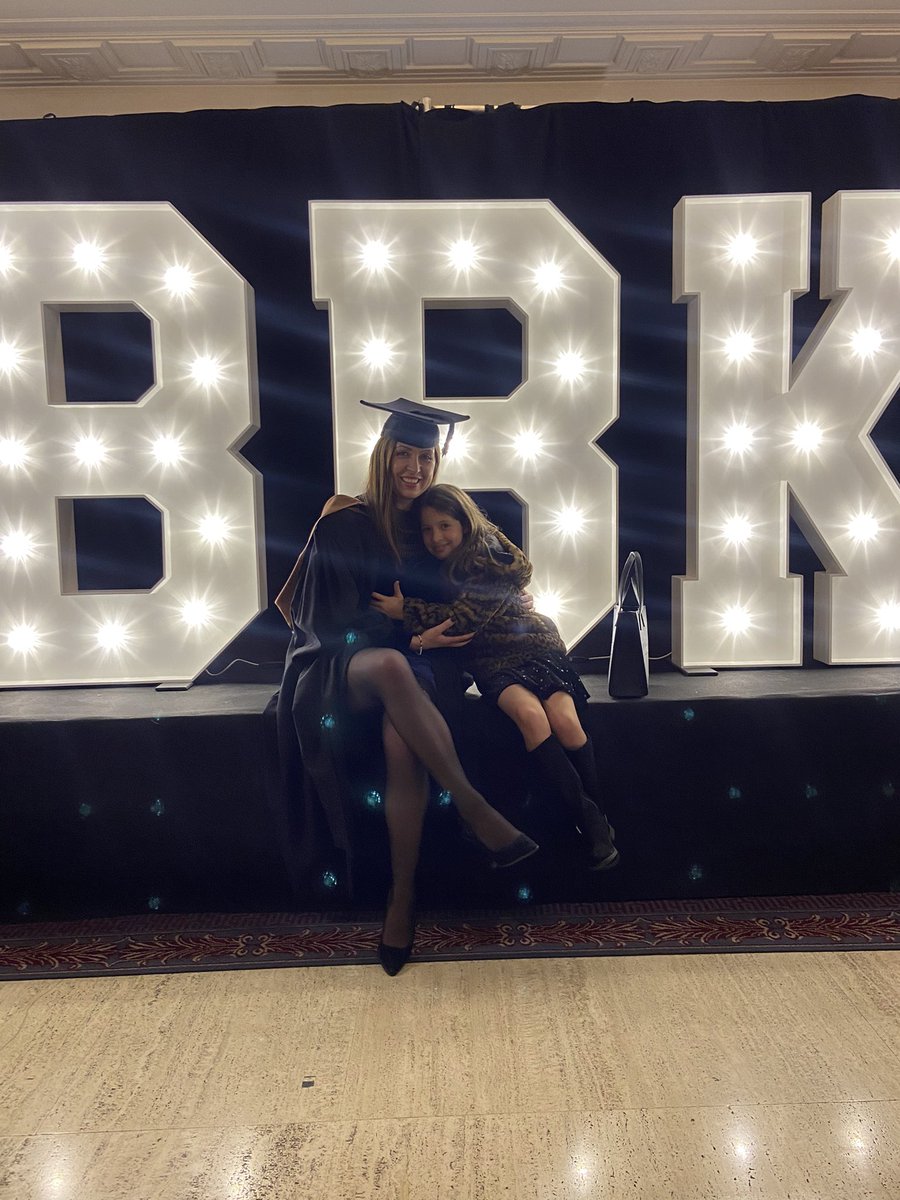 Here you go @BirkbeckUoL 👩🏽‍🎓 Time warp! 2015 BA (Hons) vs 2023 MA 🥳 #bbkgrad #birkbeck200 11 month old is now an 8 year old 🥰