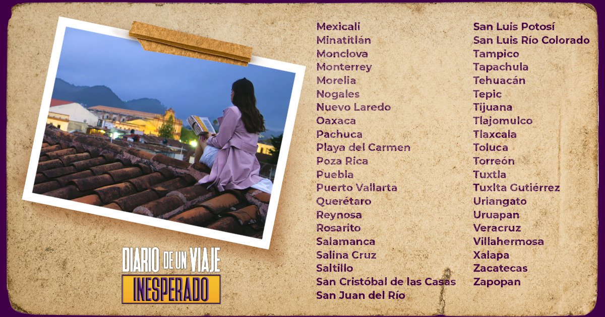 CinepolisDist's tweet photo. #DiariodeUnViajeInesperado, una historia conmovedora, con un gran mensaje, ¡ya en cines! 

¡No te la puedes perder! 🎥

#Estreno #Cinépolis #CinépolisDistribución #Destino #Viaje #Chiapas #Amor https://t.co/455kJao17m