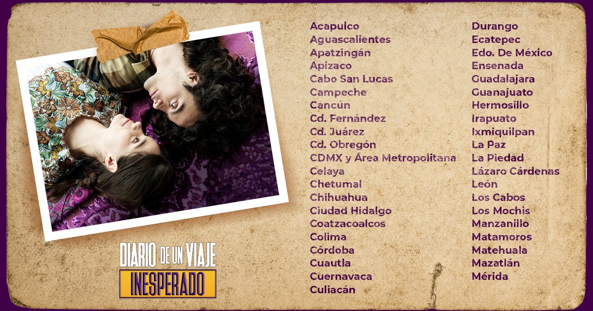 CinepolisDist's tweet photo. #DiariodeUnViajeInesperado, una historia conmovedora, con un gran mensaje, ¡ya en cines! 

¡No te la puedes perder! 🎥

#Estreno #Cinépolis #CinépolisDistribución #Destino #Viaje #Chiapas #Amor https://t.co/455kJao17m