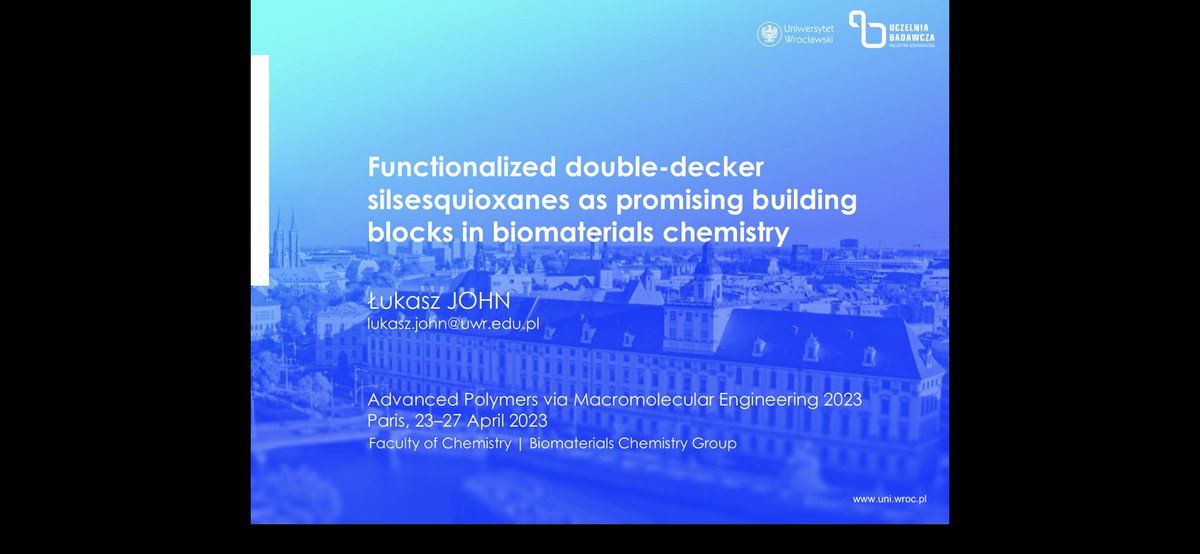 I'm delighted that I got the chance to give a talk on DDSQ-based biocomposites during <a href="/APME2023/">APME 2023</a>, organized by <a href="/premc/">PremC</a> at <a href="/SorbonneU/">Sorbonne-University</a>. It's always a pleasure to share my team's ideas in Paris. Congratulations to #BrunoAmeduri, <a href="/DGigmes/">Didier Gigmes</a>, #PhilippeGuégan, and <a href="/IllyNicolas/">Nicolas Illy</a> 🇫🇷🥂🤓