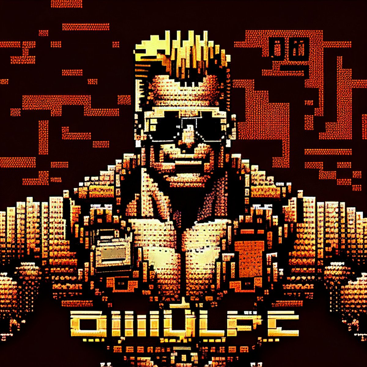 DCamejoR's tweet photo. @icreatelife Duke Nukem for MS-DOS with ASCII intro #ASCII #DukeNukem #midjourneyv5 #retrogames https://t.co/MY9f3XhLnz