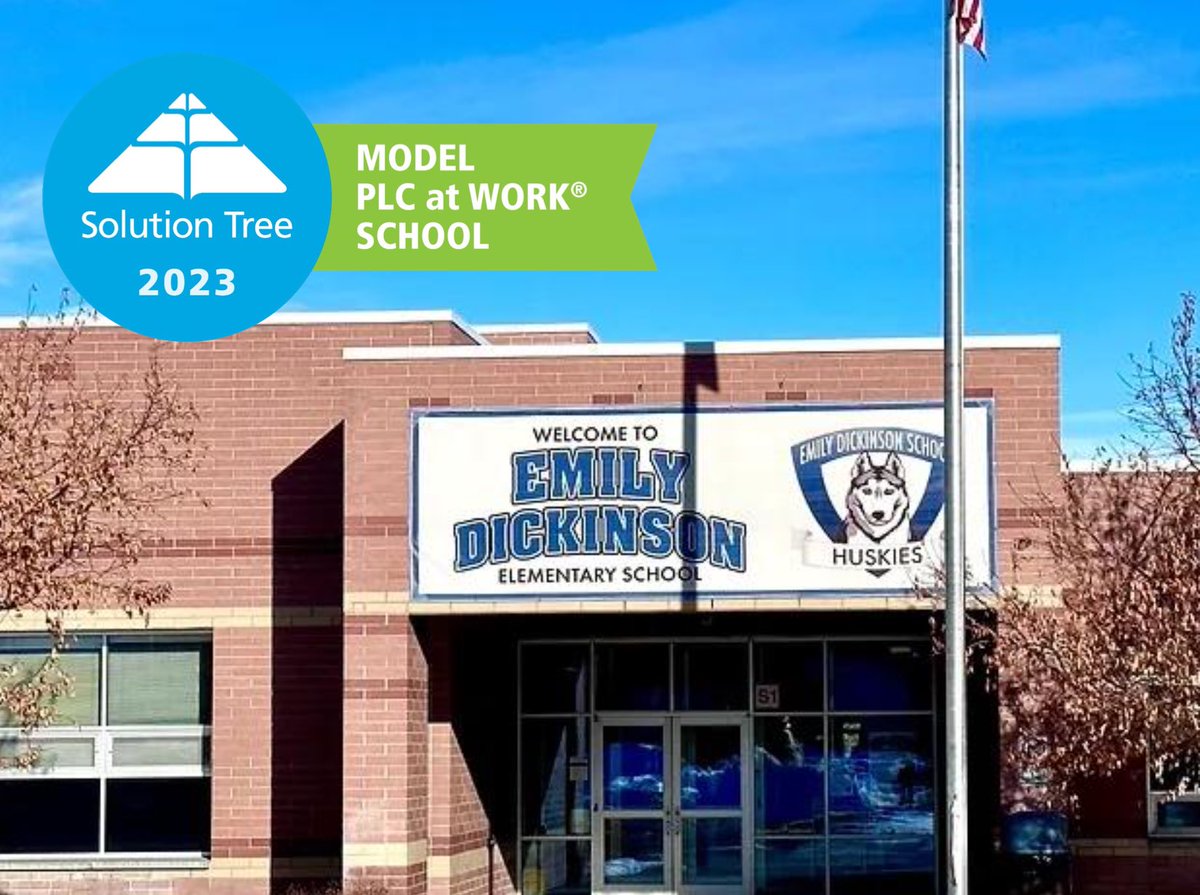 Congratulations to Principal Sarah Hays and the entire Emily Dickinson team! Emily Dickinson joins Hawthorne Elementary as the only Model PLC at Work schools in MT. <a href="/SolutionTree/">Solution Tree</a> #BSD7 #atPLC