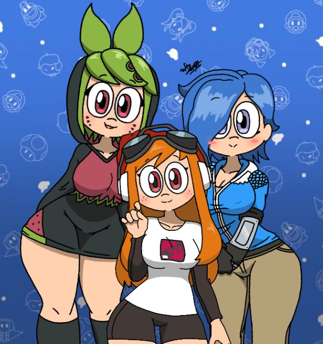 I Edit Meggy, Tari & Melony Together In One Pic! 🍉🎮🔫
#SMG4 #smg4fanart #smg4meggy #smg4melony #smg4tari #digitalart
