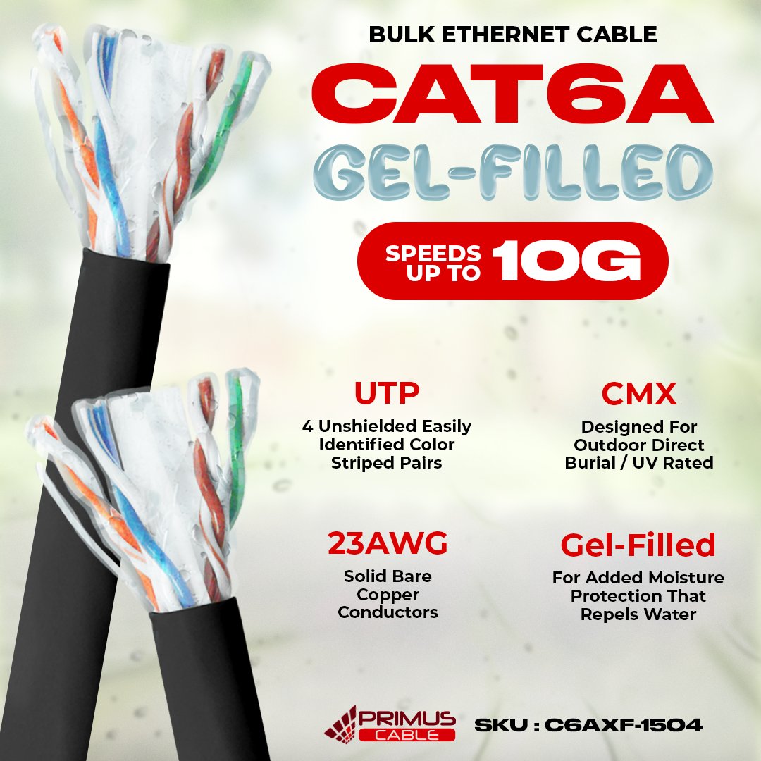 PrimusCable's tweet image. Whether you are wiring your office building or an entire campus, we have the Direct Burial Network Solution that is right for you. Primus Cable is your one stop shop for all things Direct Burial!
#PrimusCable #Cat6A #ethernetcable #directburial #cablecleaner