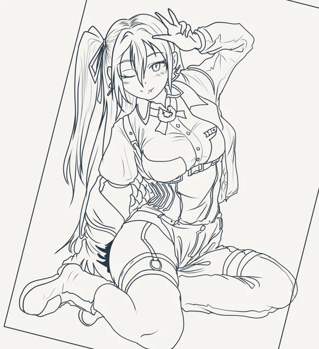 朝落書き
ポージング模写でたぬしさんとこのGB350Sちゃんお借りしました 