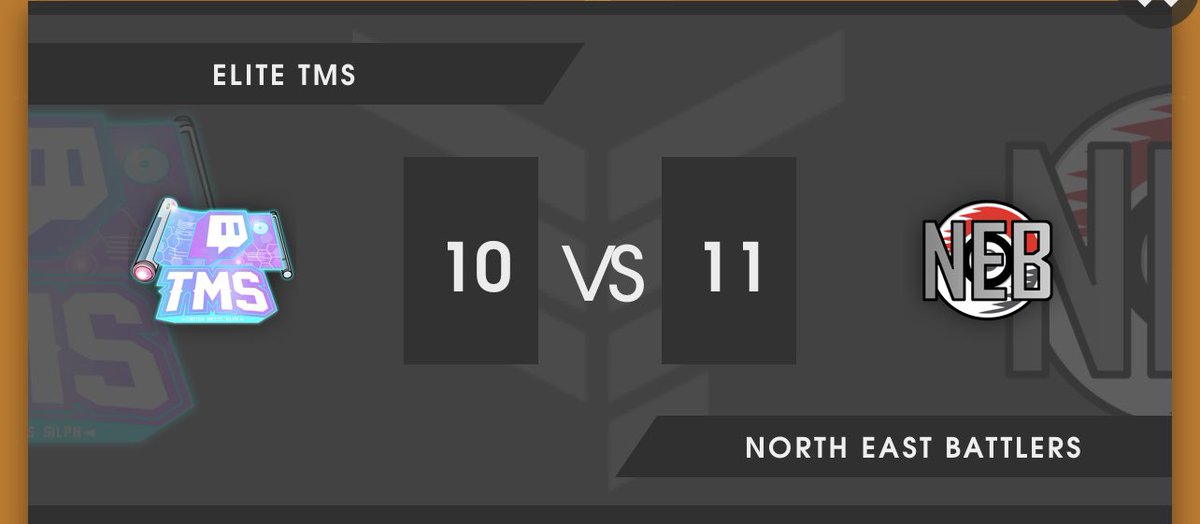 Does this mean we can be rivals now? GGs <a href="/EliteTms/">Elite TMS</a> for a closely fought bout. We hope to battle you all again in two cycles!