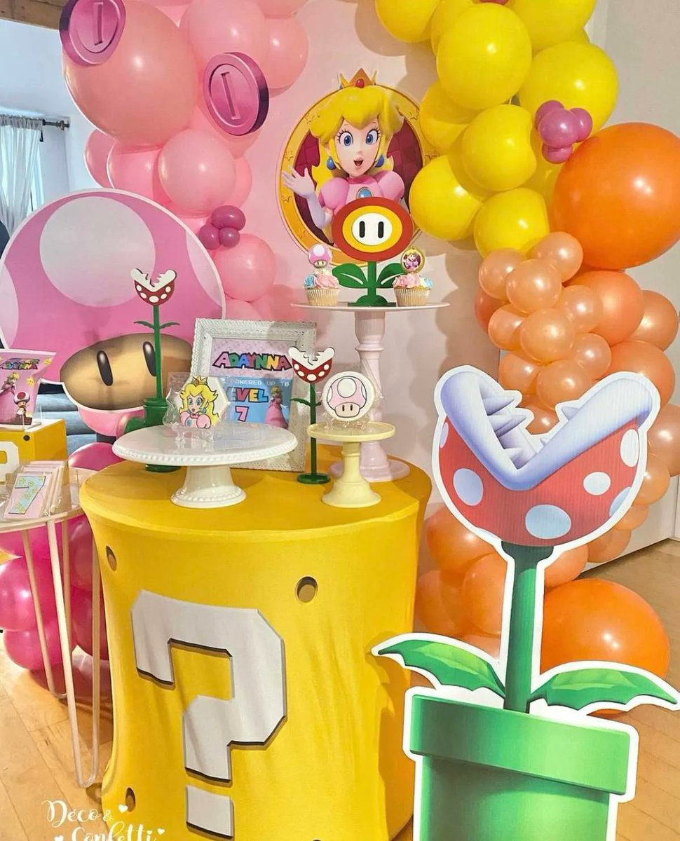 catchmyparty's tweet photo. Take a look at this sweet Princess Peach birthday party! Love the cookies and cupcakes! https://t.co/AiL9pKk3hT  #catchmyparty #partyideas #princesspeach #supermario #peaches #princesspeaches #girlbirthdayparty https://t.co/FEo7il27aY