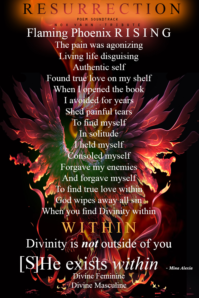 MinaAlexia's tweet photo. 🎶🔥
https://t.co/EmVCNtzw5R
🔥R E S U R R E C T I O N 🔥
#vss365 #poem #poetry #divinemasculine #divinefeminine #spirituality #godmind #feeltoheal #musicheals #lovewins #gnosticism https://t.co/1YARB503R1