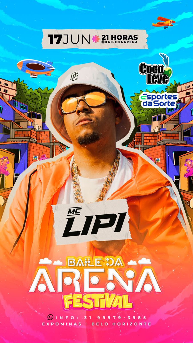 MC LIPI é a nossa sétima atração confirmada no melhor baile da cidade ! 🔥
.
Ele vem diretamente de SP para cantar seus maiores sucessos no palco do expominas!!🔥
. 

Aguardamos todos pra mais uma noite histórica ! #OMelhorBaileDaCidade !🔥