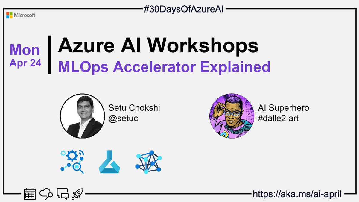 msdev's tweet image. 🏭 For day 22 of #30DaysOfAzureAI, we&apos;re taking MLOps to the next level with the v2 solution accelerator! 

🤖 Learn how to supercharge your machine learning workflows with a simplified and customizable enterprise-ready approach: msft.it/6011g3rYD #MLOps