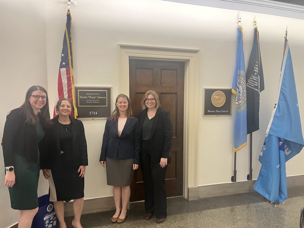 That's a wrap on <a href="/AGUSciPolicy/">AGU Science Policy</a> Voices for Science 2023. We had some great visits with Representatives on the Hill! I am very happy that I live and work in districts with Representative who are supportive of data and Earth and space science. <a href="/RepDustyJohnson/">Rep. Dusty Johnson</a> <a href="/RepJimBaird/">Congressman Jim Baird</a>