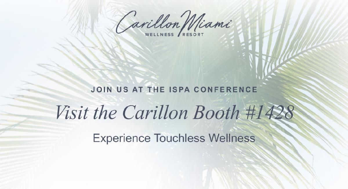 ISPA attendees, be sure to visit the Carillon and experience touch-less wellness. Experience wellness technology that provides improved health benefits. Plus, win a chance at a 2 night stay at The Carillon! Just stop...we can't wait to see you there!  
ht
conta.cc/40zpQgK