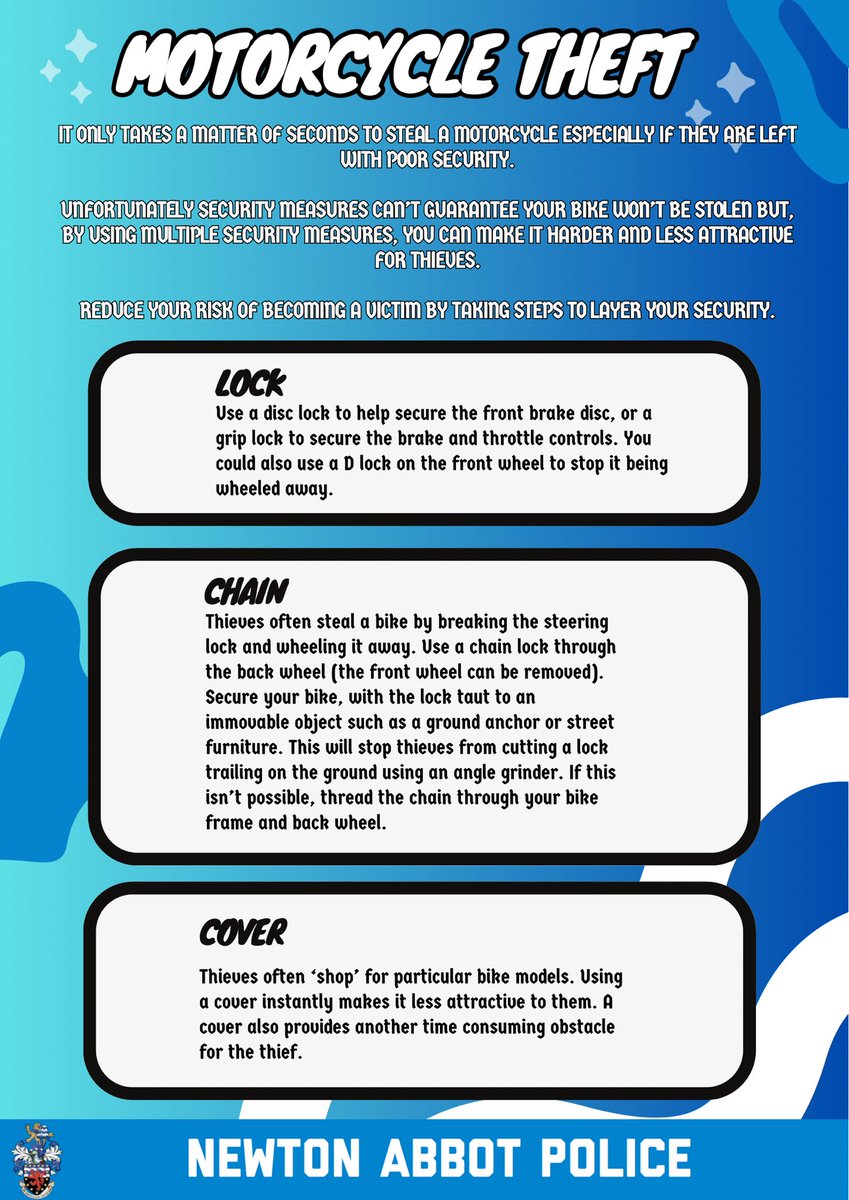 Today plain clothes officers were in the area of Bradley Lane in relation to bike thefts when a male came back to collect a stolen motorcycle hidden away. He was arrested on suspicion of theft of motor vehicle and has been bailed until the 20th July whilst enquiries are ongoing
