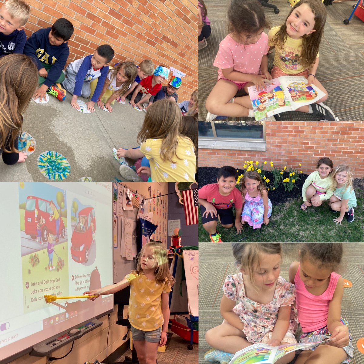 ElkhornPS_FR's tweet photo. Miss DeBolt’s kindergarten class learned all about being good citizens and Earth Day! Students partner read stories, went on a nature hunt, and made art using reusable resources.#EPSAchieves #FireRidgeFalcons https://t.co/iCUGTsCLVt