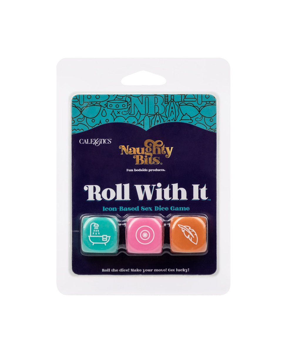 RealNaughtyBits's tweet photo. When you let the good times roll, you’ll always get lucky with Naughty Bits’ new Roll With It icon-based sex dice game! Introduce this dirty game to your playtime to ignite all kinds of spicy ideas. Available now! 
@calexotics https://t.co/aK27aeeNVh