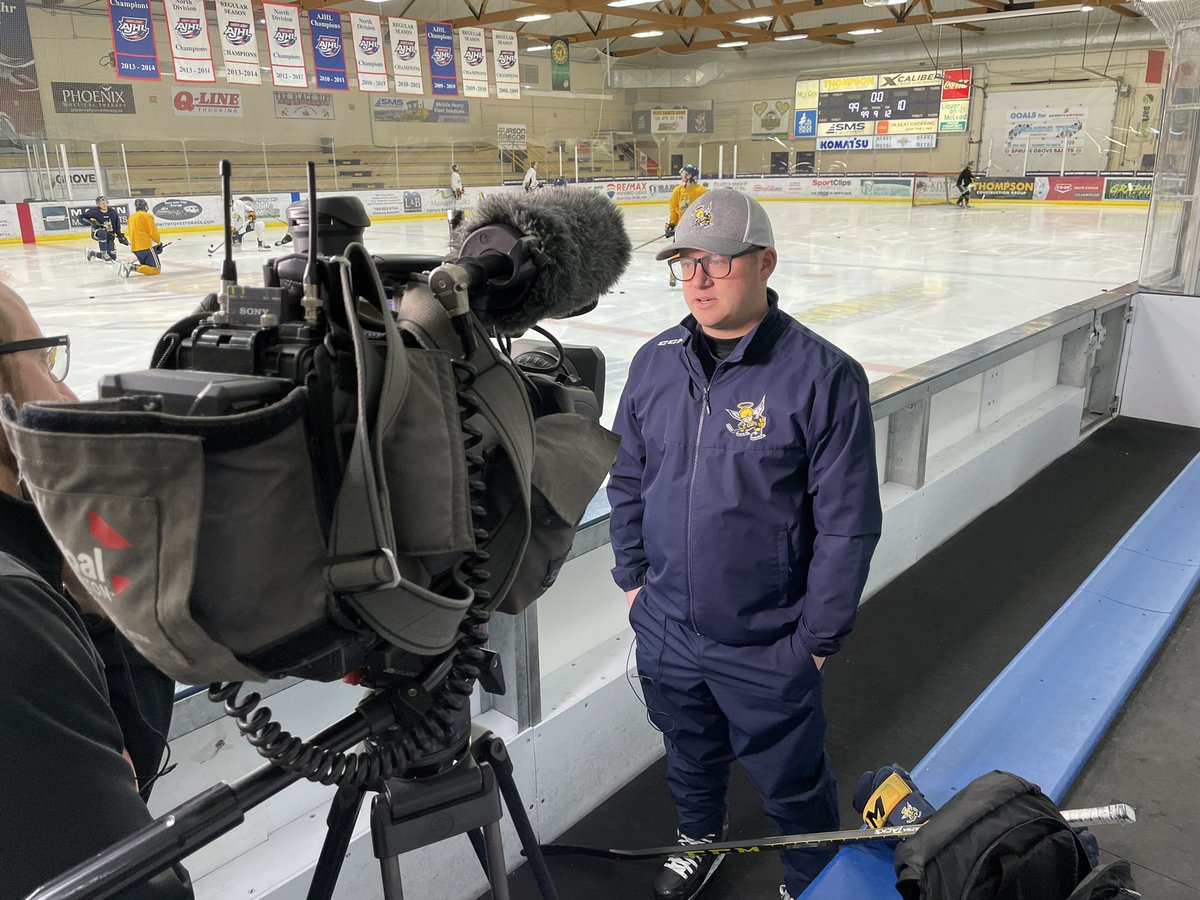 .<a href="/GlobalEdmonton/">Global Edmonton</a> was at today’s practice ahead of tomorrow’s Game 3, check out the full story featuring Morgan Brady, Liam Watkins and HC Bram Stephen tonight at 6:00pm!

Make sure to get your tickets for tomorrow’s action here —> tickets.sprucegrovesaints.ca

#AJHL | #Mission6