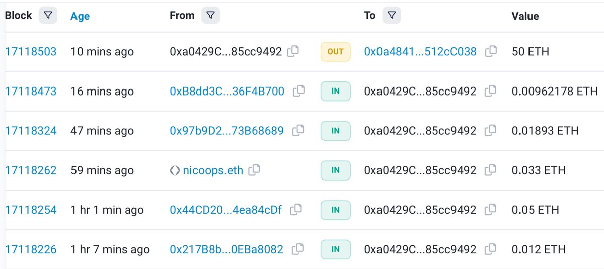 3orovik's tweet image. STOP SENDING ETH TO RANDOM ADDRESSES

60 eth raised in presale. 50 was just moved. Twitter account deactivated.