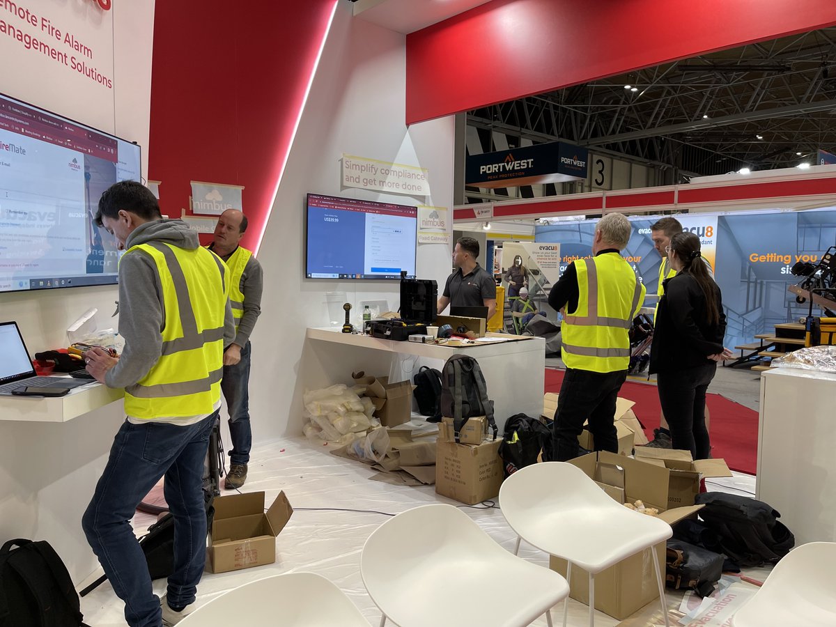 We're all set up and ready to go - bring it on <a href="/FireSafetyEvent/">Fire Safety Events</a>! 🚀
Make sure to come over to the <a href="/FireMateGlobal/">FireMate</a> and Ampac stand for a chat and don't miss out on our special FSE offer - you can save up to £700! See you tomorrow!
Get your free ticket here: hubs.li/Q01MBjQW0