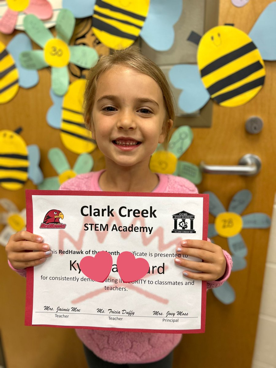 JMoes_Class's tweet image. Celebrating this sweet girl as she is our RedHawk for the month of April! She represents integrity well! ❤️ So proud of her.