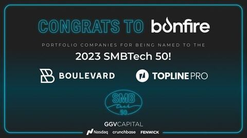 jimandelman's tweet image. Congrats to @joinblvd and @GetToplinePro for being named to @GGVCapital &apos;s #SMBTech50 .  Boulevard made it second year in a row. Topline Pro one of the companies on the list with least capital raised to date. #backedbybonfire