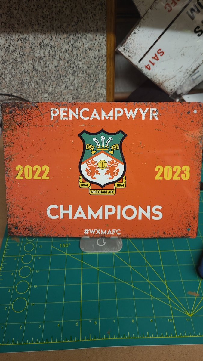 Right then competition time. 

This sign has a slight nick on the top right hand corner so it's not passed my quality checks 🤣🤣🤣

For your chance to win the sign though all you need to do is like and retweet this post. 

Winner will be announced tomorrow night at 10pm