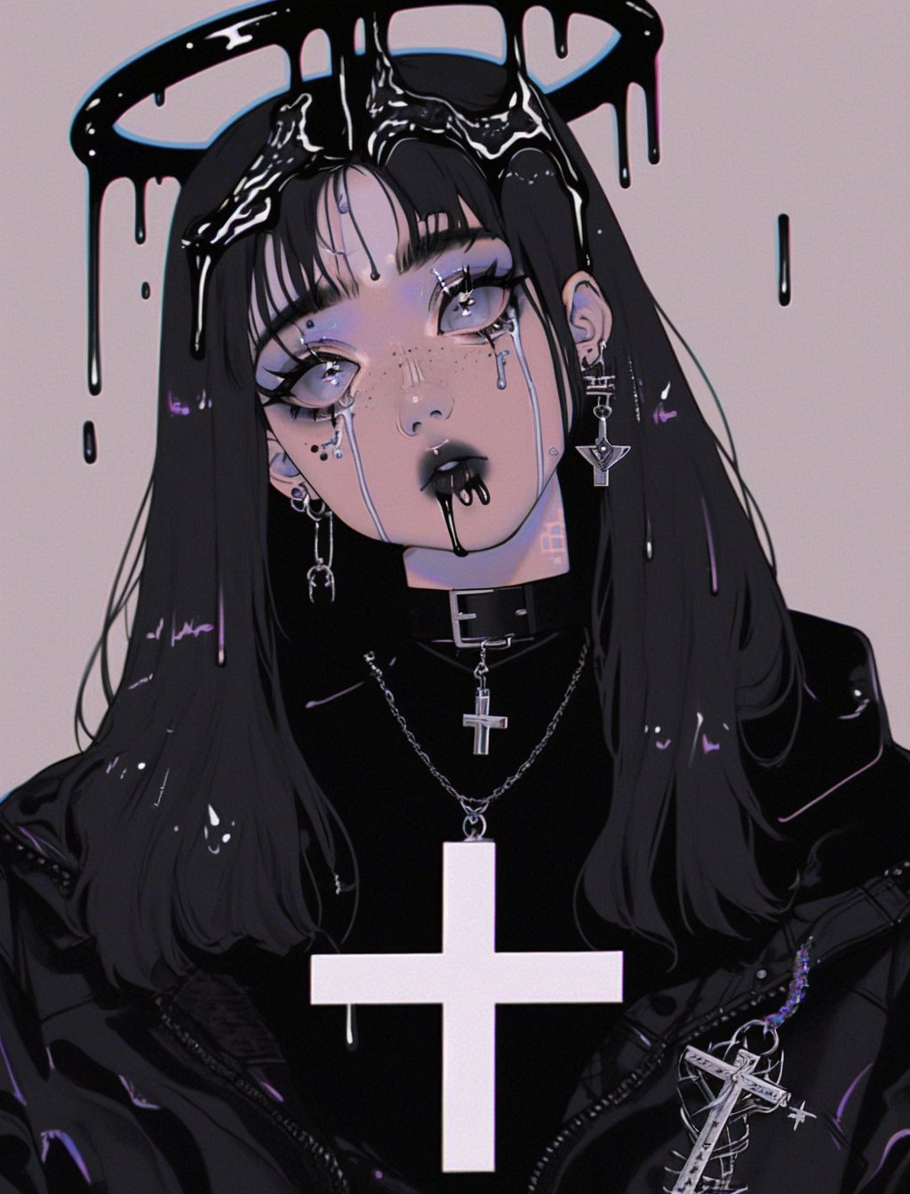 Icon / pfp in 2023  Illustration art girl, Gothic anime girl