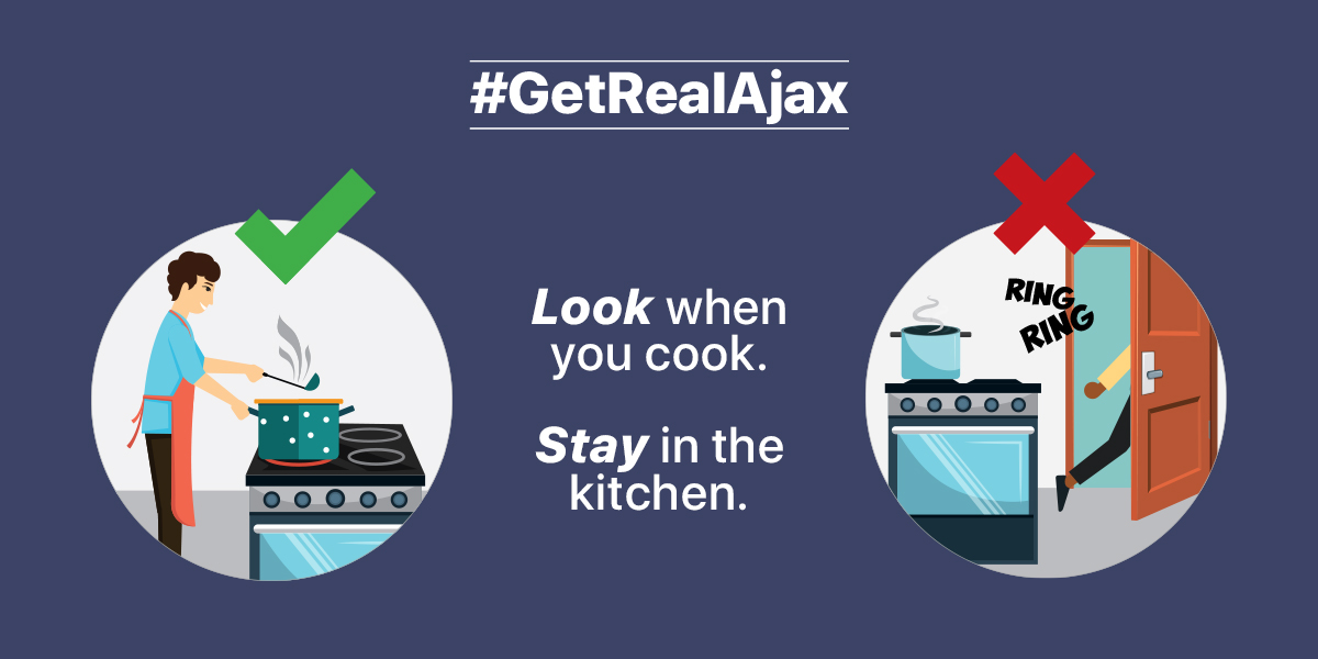 Do you know the #1 cause of fires in <a href="/TownOfAjax/">Town of Ajax</a>? 
 It's unattended cooking.
Prevent a fire by staying in the kitchen when you are frying, boiling, grilling or broiling food. Remember to turn off the burner if you leave the kitchen for any reason! #AjaxFire #GetRealAjax