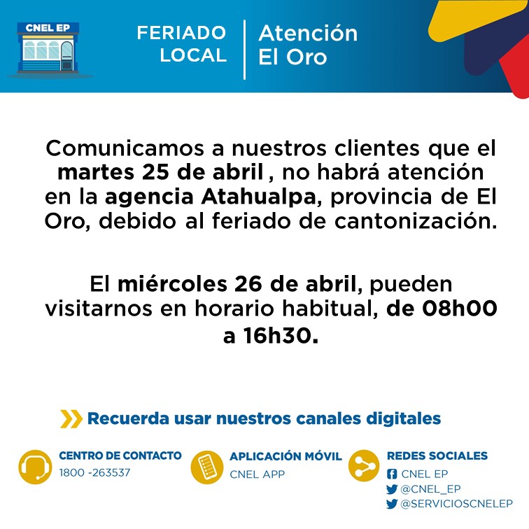 Servicios CNEL EP tweet media