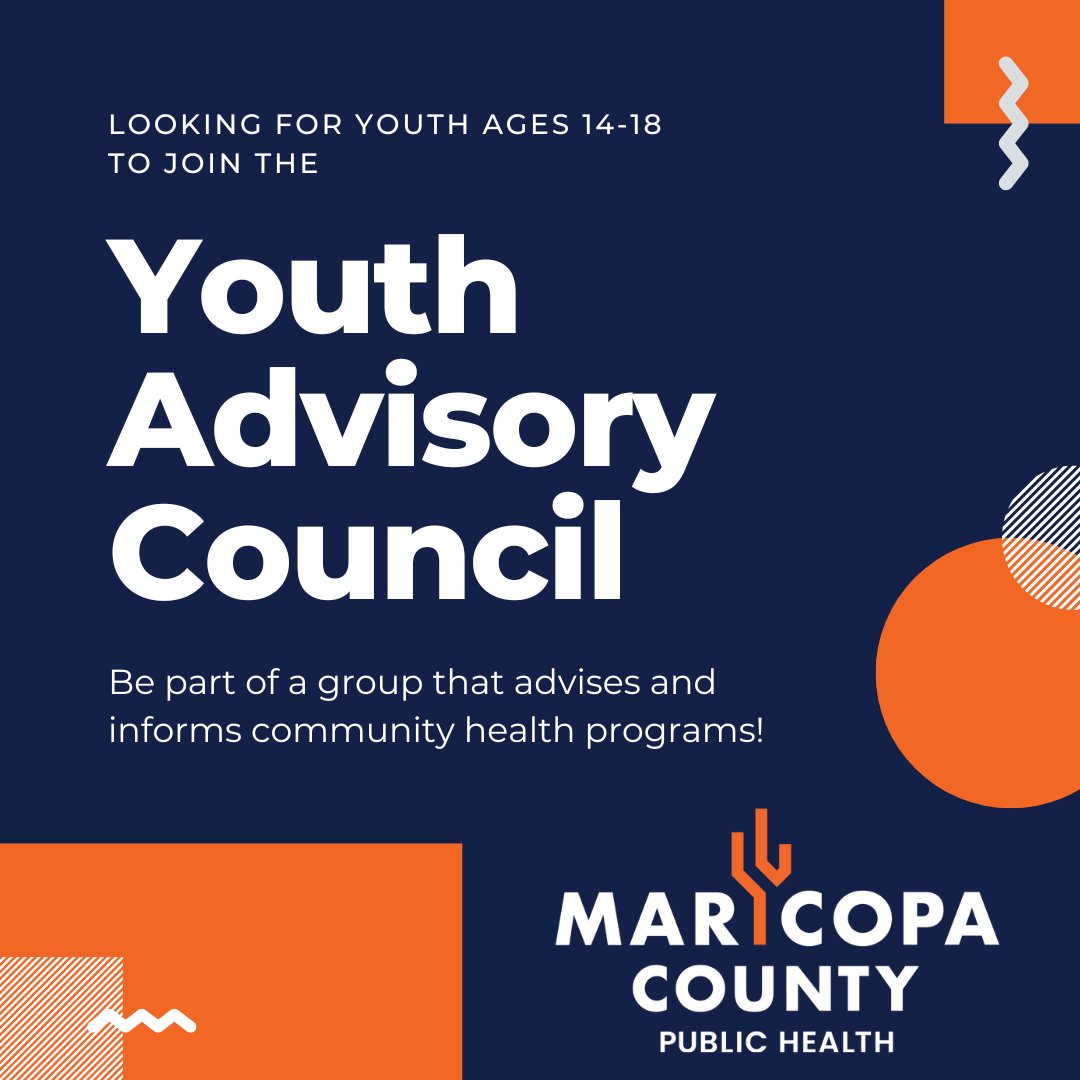 📢 Applications for teens ages 14-18 to join our Youth Advisory Council are now open! Teens who are interested can help serve their communities and gain valuable experience by participating. Applications close May 26: forms.office.com/g/a72xUQqxxv