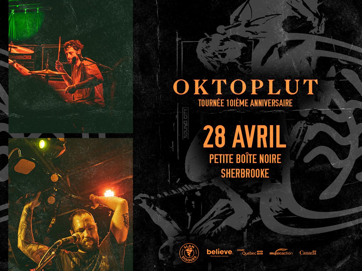Sherbrooke 🔥 C'est le dernier show de notre tournée 10e anniversaire et aussi le dernier qu'on fait pour un p'tit boutte, ça se passe à La Petite Boite Noire ce vendredi 28 avril avec CAREY et Sweetmess 🦹lepointdevente.com/billets/pbn230…