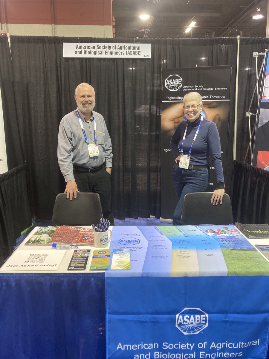 CedarquistASABE's tweet image. Visit #ASABE booth 3729 at the #powdershow starting tomorrow!
We look forward to chatting with current members and members to be :)