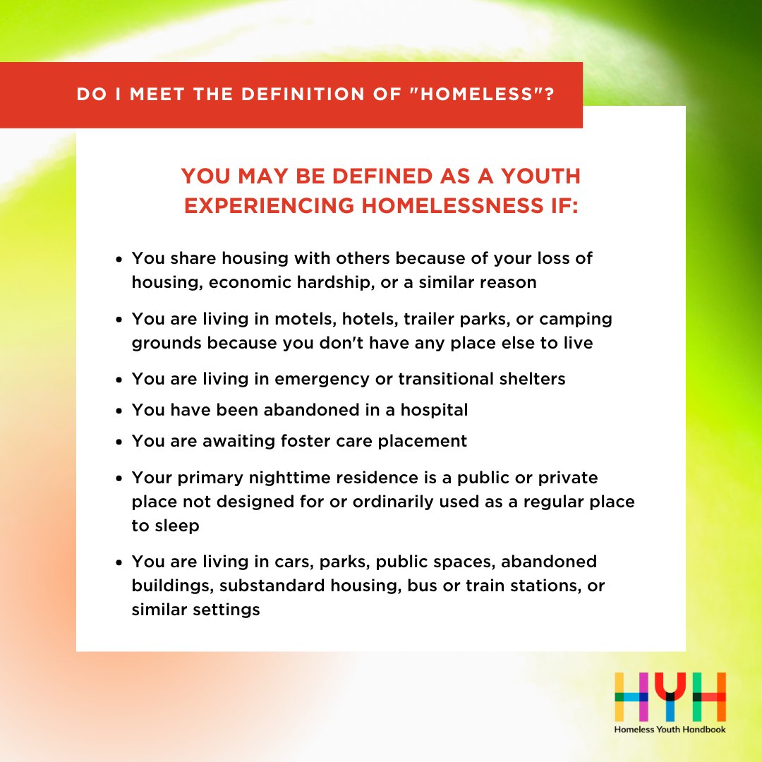 WeDoExistTX's tweet photo. The McKinney-Vento Act defines #homeless children as "individuals who lack a fixed, regular, and adequate nighttime residence." Check out the criteria to see if you are considered "homeless". Find resources at https://t.co/vyxAX3nXy3 #WeDoExist https://t.co/UGWxzFSbog