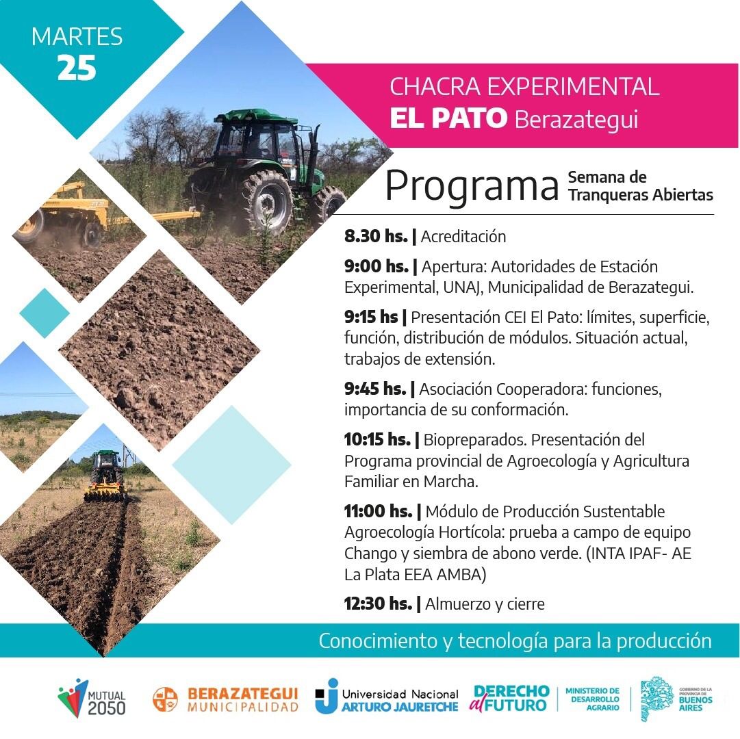 FDGaldos's tweet image. Mañana #PuertasAbiertas #ChacraExperimental #ElPato @MuniBerazategui  #Mutual2050 #PoloElPato2050 @AgrarioPBA @intaargentina  #El2050 
#AgriculturaFamiliar 
#ElArca2050
