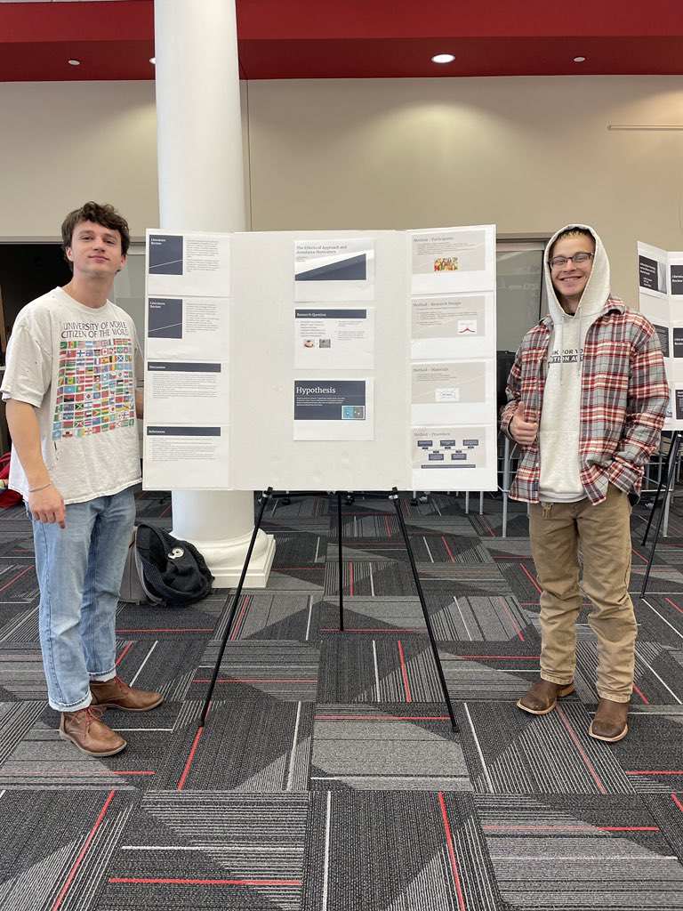 WKUCEBS's tweet image. PSY 210 students are presenting their research this week in the Student Success Center! Dr. Whitt’s class shared their posters on Monday. #appliedresearch #psychology @WKUPsychology