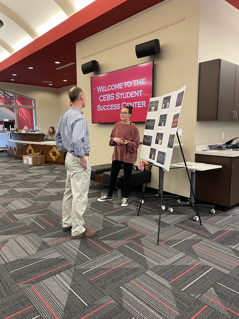 WKUCEBS's tweet image. PSY 210 students are presenting their research this week in the Student Success Center! Dr. Whitt’s class shared their posters on Monday. #appliedresearch #psychology @WKUPsychology