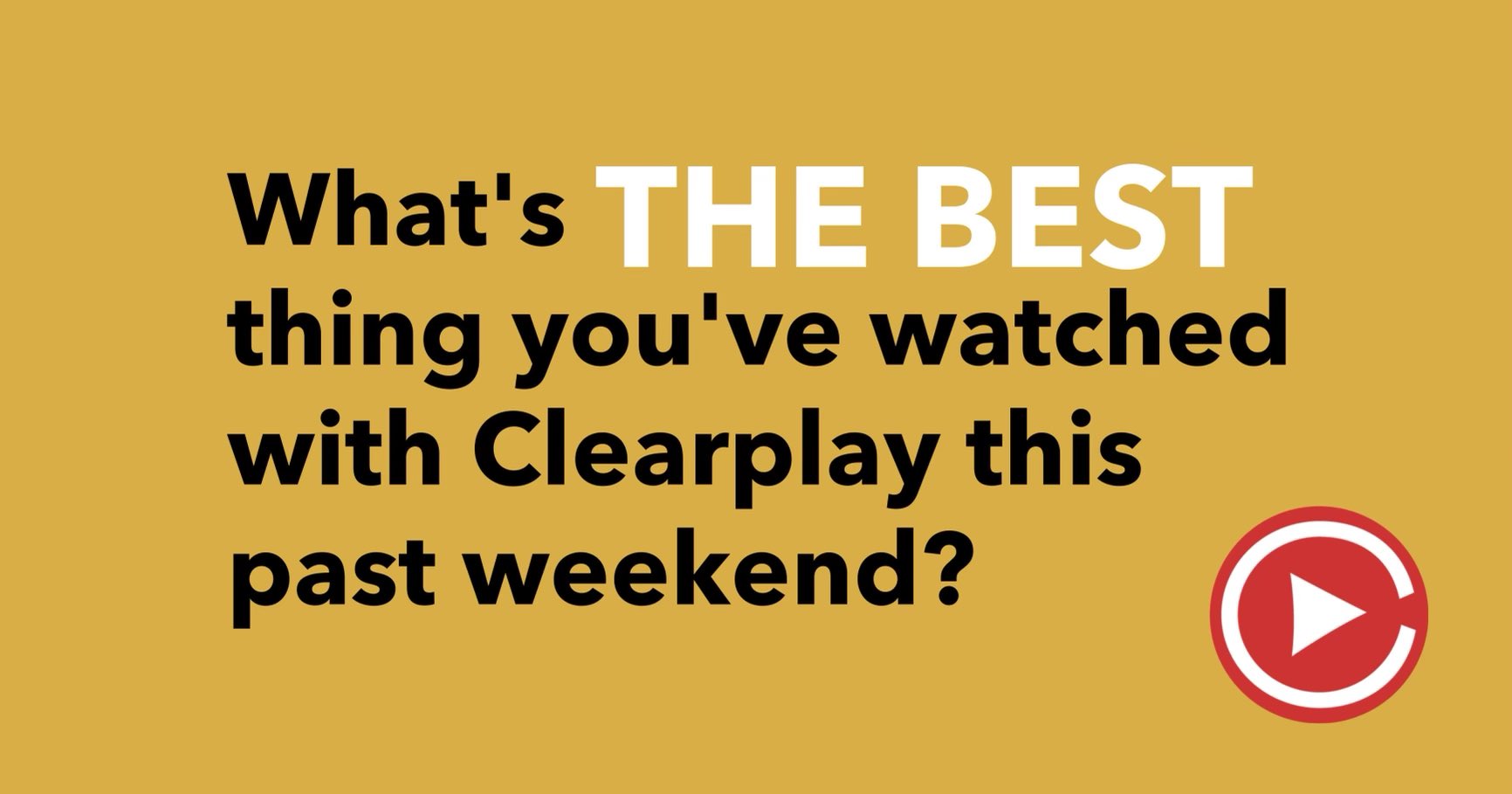 Clearplay (clearplay) / Twitter