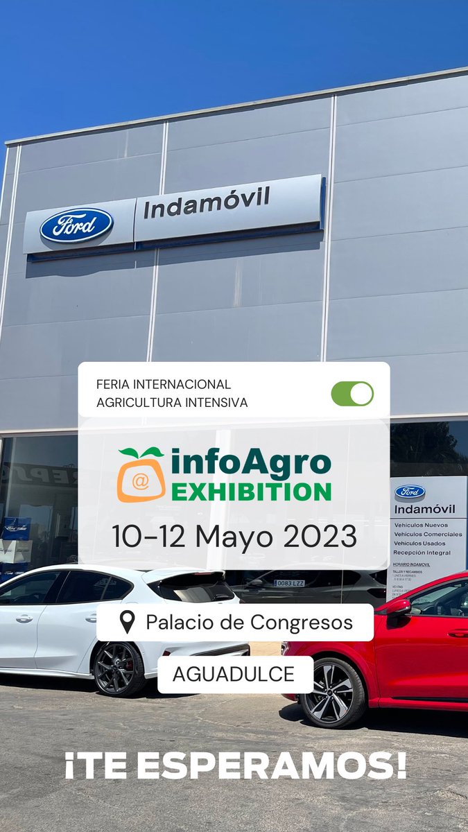Os esperamos un año más en la 
#infoagroexhibition con una exposición de nuestros vehículos más 🔝

📆del 10 al 12 de Mayo 

‼️Tendremos sorpresas que os descubriremos en los próximos días…Pasaros por nuestro stand no os vais a arrepentir!😋 🍻
#infoagroexhibition2023 #Ford
