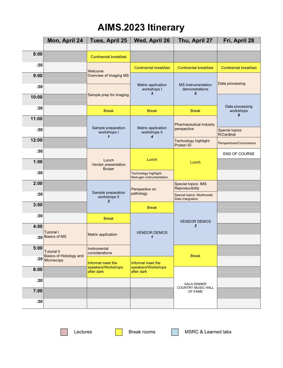 CaprioliLab's tweet photo. Keep your eyes peeled on the account throughout the week for updates and snapshots of the various courses! https://t.co/99PCmGLpWb
