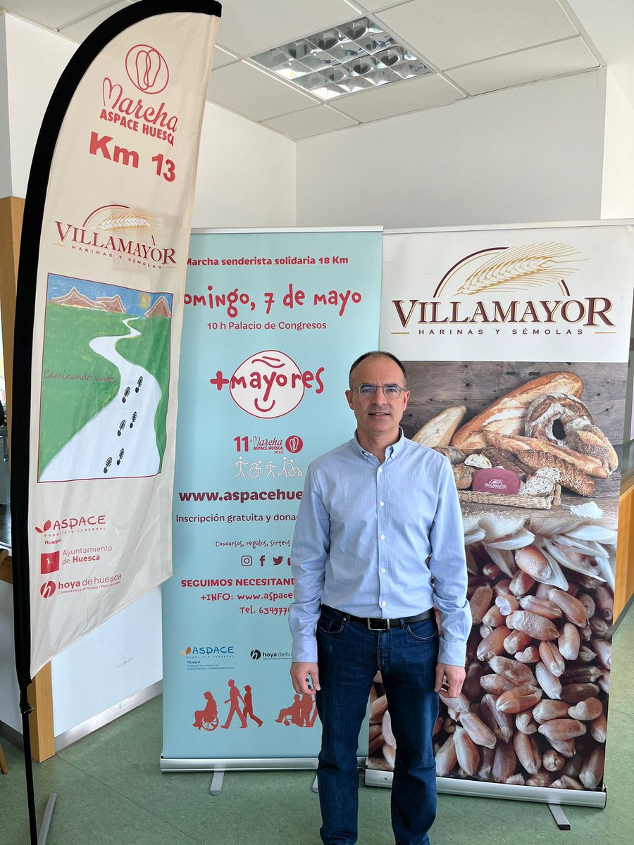 🎉🫶🏻 ¡Ya somos 5357 marchosos!

🚩El 7 de mayo, en el km 13 de la Marcha Aspace os encontraréis esta banderola, patrocinada por <a href="/Villamayor1934/">Harineras Villamayor</a>

📸 En la imagen, José Villamayor. ¡Gracias por apoyarnos un año más! 

✍🏻aspacehuesca.org (Inscripción gratuita)