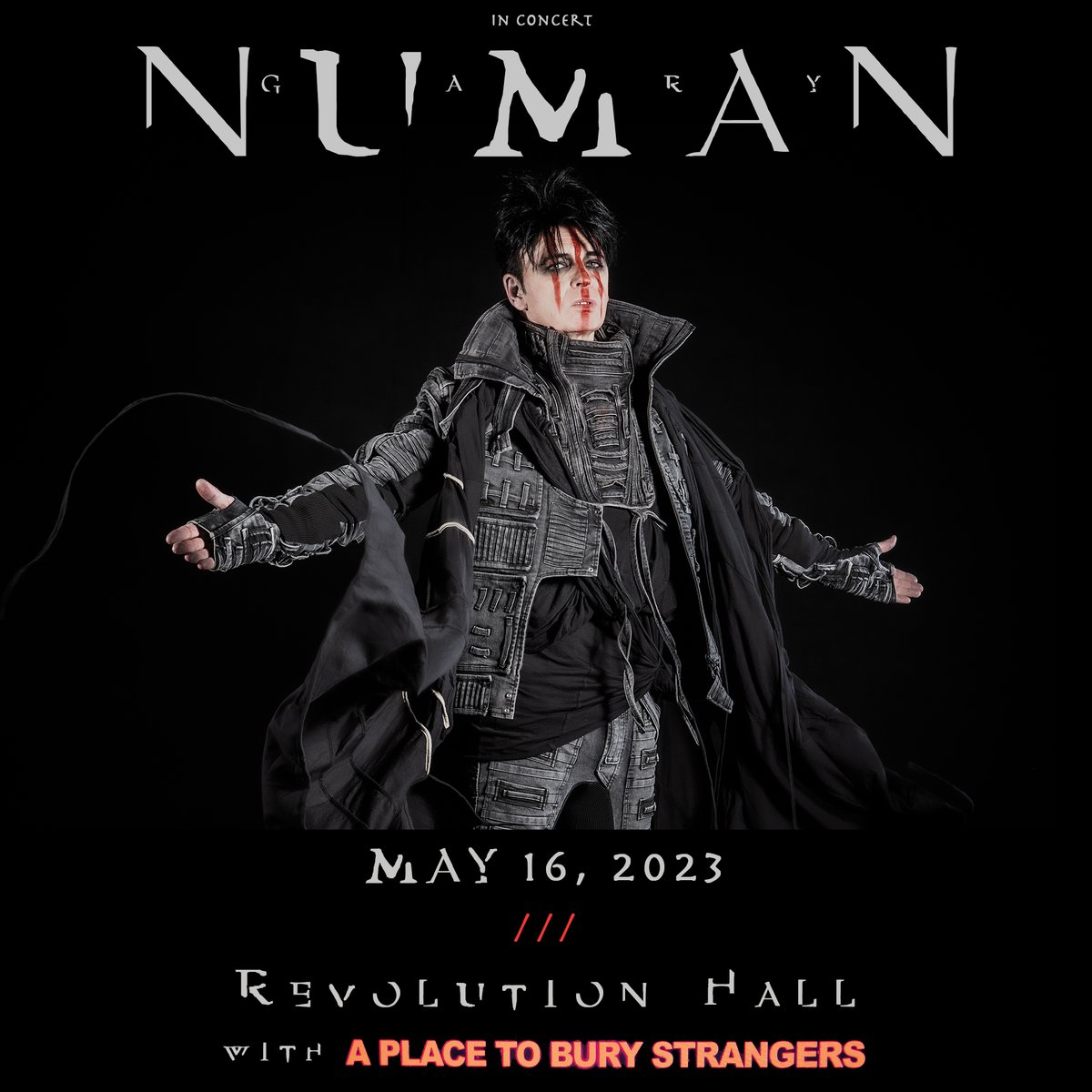 Revolution Hall (@revhallpdx) on Twitter photo LOW TICKET WARNING: <a href="/numanofficial/">Gary Numan</a>'s May 16th show at <a href="/RevHallpdx/">Revolution Hall</a> is almost SOLD OUT. Grab your tickets before they're gone!
TICKETS 🎟️ bit.ly/Numan2023
#garynuman #cars #intruder #aplacetoburystrangers #revolutionhall #truewest #pdxconcerts #pdxevents #pdxmusic LOW TICKET WARNING: <a href="/numanofficial/">Gary Numan</a>'s May 16th show at <a href="/RevHallpdx/">Revolution Hall</a> is almost SOLD OUT. Grab your tickets before they're gone!
TICKETS 🎟️ bit.ly/Numan2023
#garynuman #cars #intruder #aplacetoburystrangers #revolutionhall #truewest #pdxconcerts #pdxevents #pdxmusic