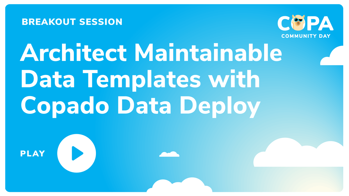 CopadoSolutions's tweet photo. Have a tough time keeping your data templates up-to-date?  #CopadoDataDeploy is here to save the day. 🦸
‍
Take an inside look at how ADT delivers record-based configuration data at scale with Copado Data Deploy and more from #COPACommunityDay here: https://t.co/XtMksEd2mz https://t.co/SHHcEgu1h6