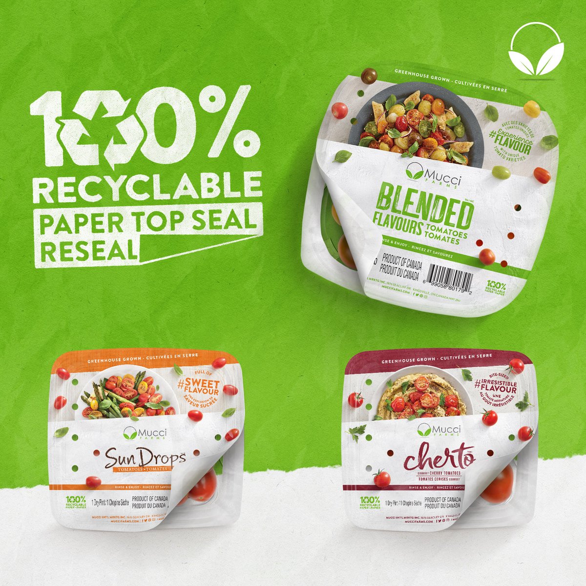 CPMA_ACDFL (@cpma_acdfl) on Twitter photo #CPMA2023 New Product Showcase, presented by <a href="/CanadianGrocer/">Canadian Grocer</a>
Now in RESEAL, it reduces plastic on common footprint containers converting to 100% sustainability. Award-Winning Paper TopSeal from <a href="/MucciFarms/">Mucci Farms</a> makes the PET tray & lid recyclable! #CPMA2023 New Product Showcase, presented by <a href="/CanadianGrocer/">Canadian Grocer</a>
Now in RESEAL, it reduces plastic on common footprint containers converting to 100% sustainability. Award-Winning Paper TopSeal from <a href="/MucciFarms/">Mucci Farms</a> makes the PET tray & lid recyclable!