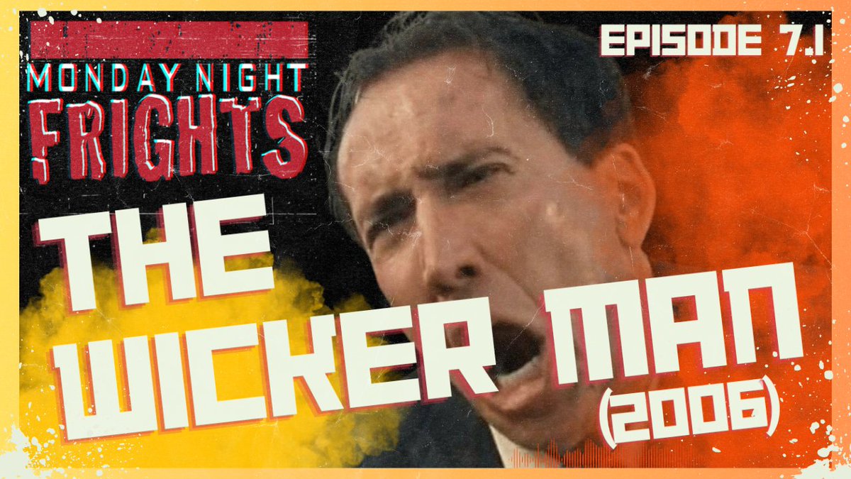 TheFrightClubNI's tweet photo. 🚨NEW EPISODE🚨
We're back with a brand new 7th Season of MONDAY NIGHT FRIGHTS and we are excited to kick it off with the 2006 remake of THE WICKER MAN starring Nic Cage
https://t.co/KaqG60Zr4v 

Please Like &amp; Subscribe 👍

#MondayNightFrights #TheWickerMan #NicolasCage #horror https://t.co/5xiKeI9dP5