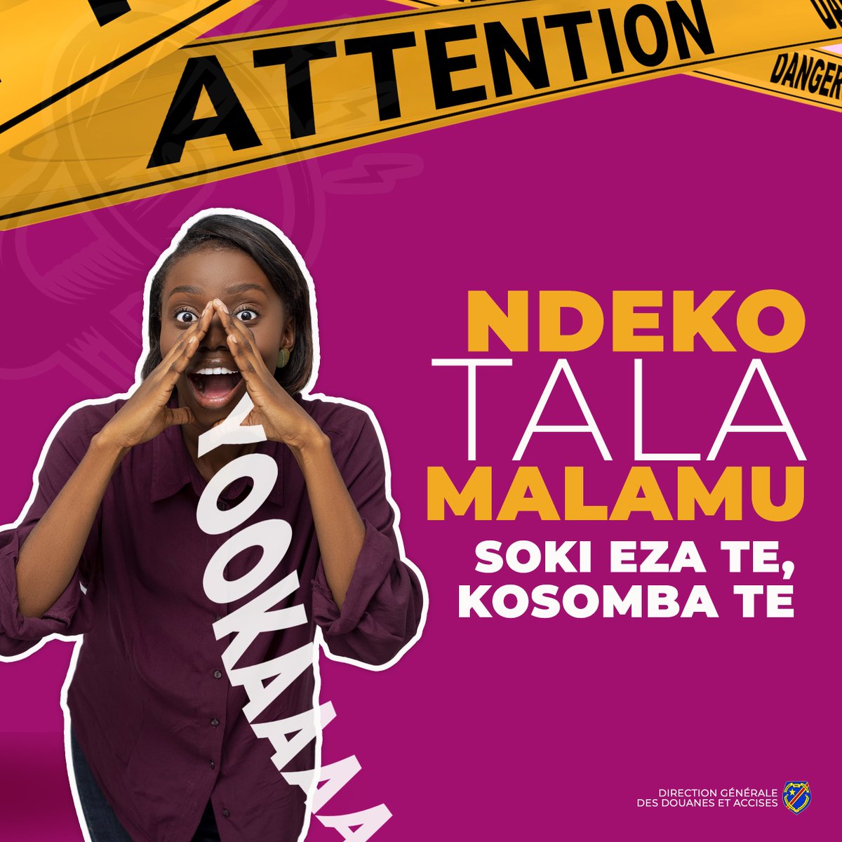 DOUANERDC's tweet image. poso elamu na biso bonso
YOKELA BISO, SOKI EZA TE KO SOMBA TE
Tous engagés pour une douane Moderne,  Dynamique et  Performante   #SokiEzaTeKosombate #Kosombate #DGDA
@Presidence_RDC
@PrimatureRDC
@financesrdc
@walwom